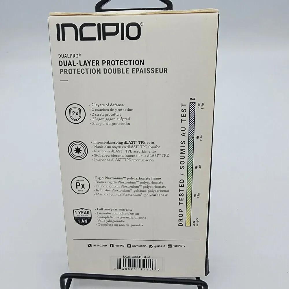 NEW Genuine Incipio DualPro Series Case for LG K4 LTE - Matte Black